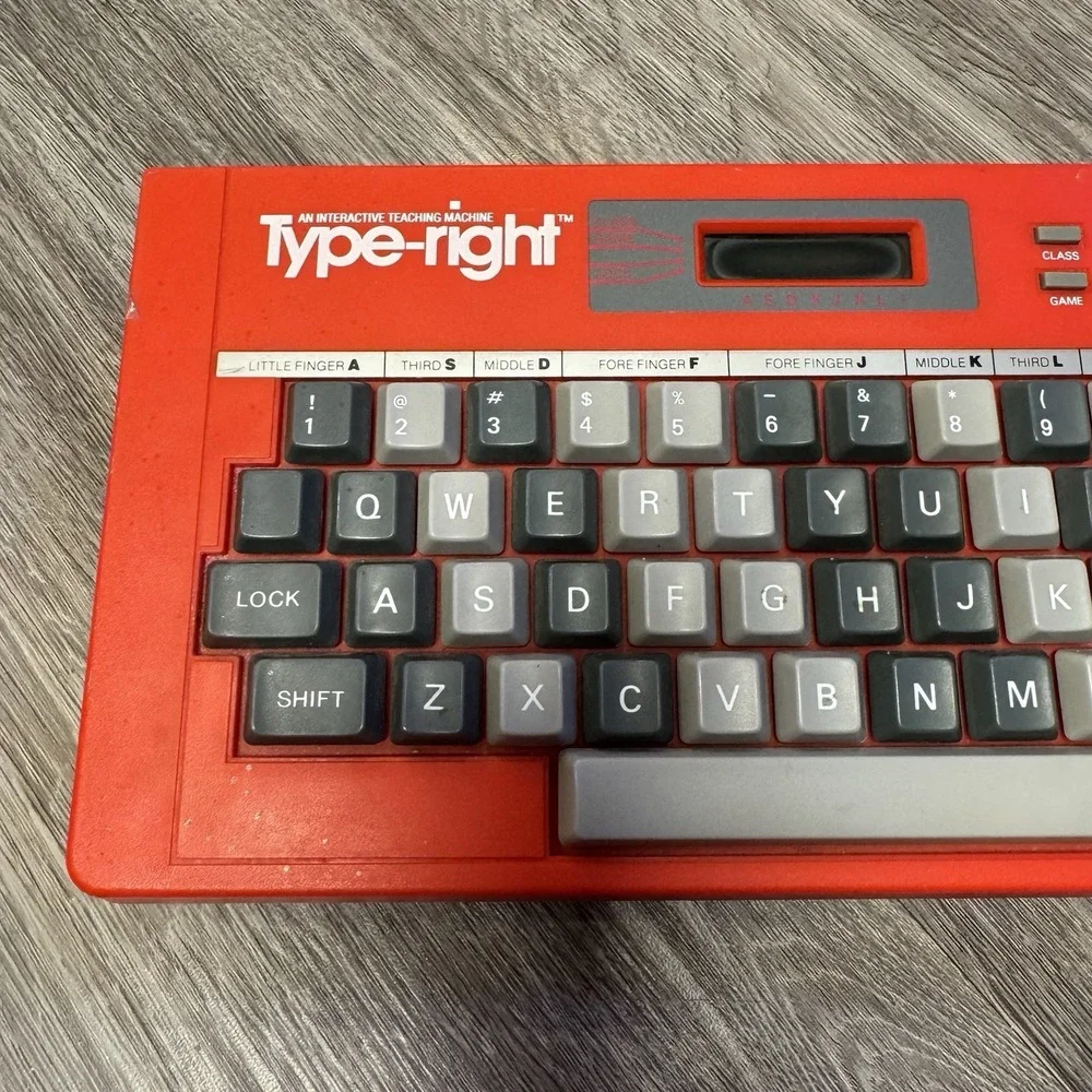 Vintage VTech Type-right Typing Game Interactive Teaching Machine 1985